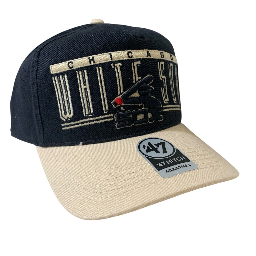 '47 Brand Chicago White Sox Cooperstown Hitch Adjustable Snapback Cap Hat OSFM